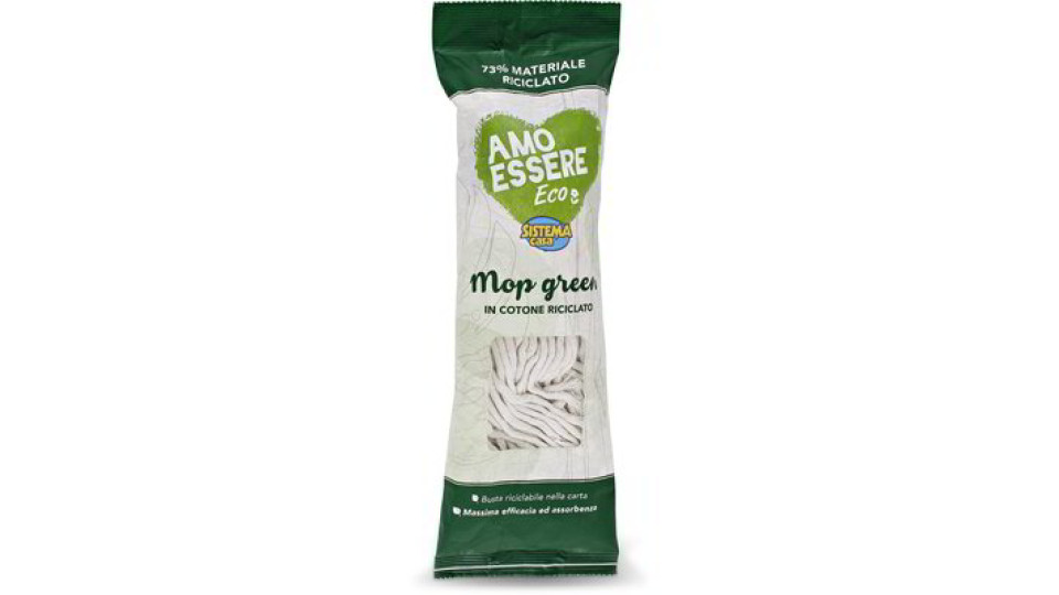 Mop green in cotone riciclato