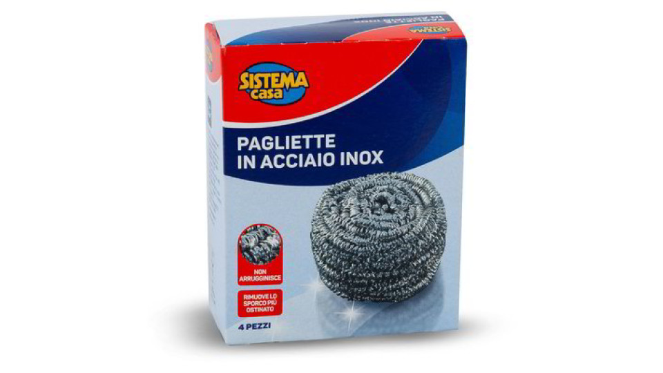 Pagliette in acciaio inox 4 pezzi