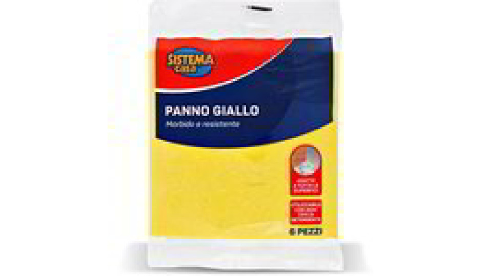 Panno giallo 6 pezzi