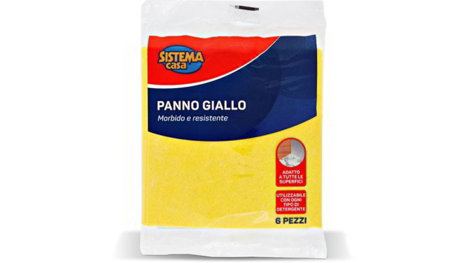 Panno giallo 6 pezzi