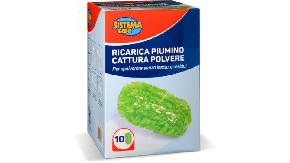 Ricarica piumino cattura polvere