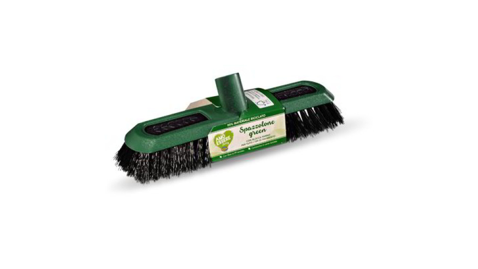 Spazzolone green con blocca panno