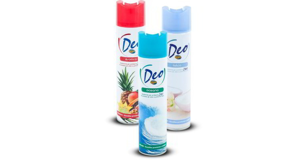 Deodorante per ambiente 2in1