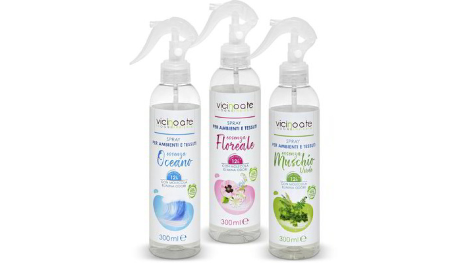 Profumo spray per ambienti e tessuti varie profumazioni