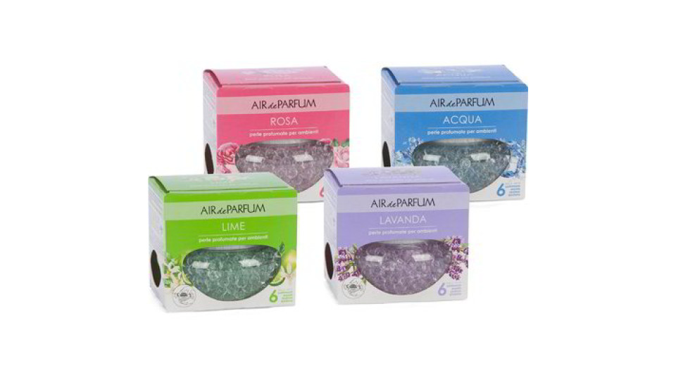 Deodorante per ambiente in perle di gel