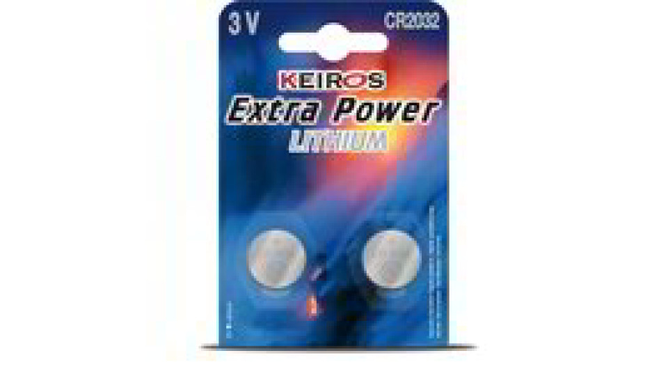 Pile a bottone keiros extra power lithium 2 pezzi