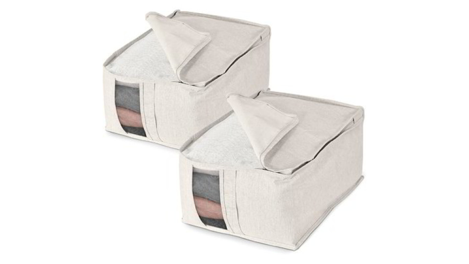 Set 2 custodie maglie e camicie - Beige
