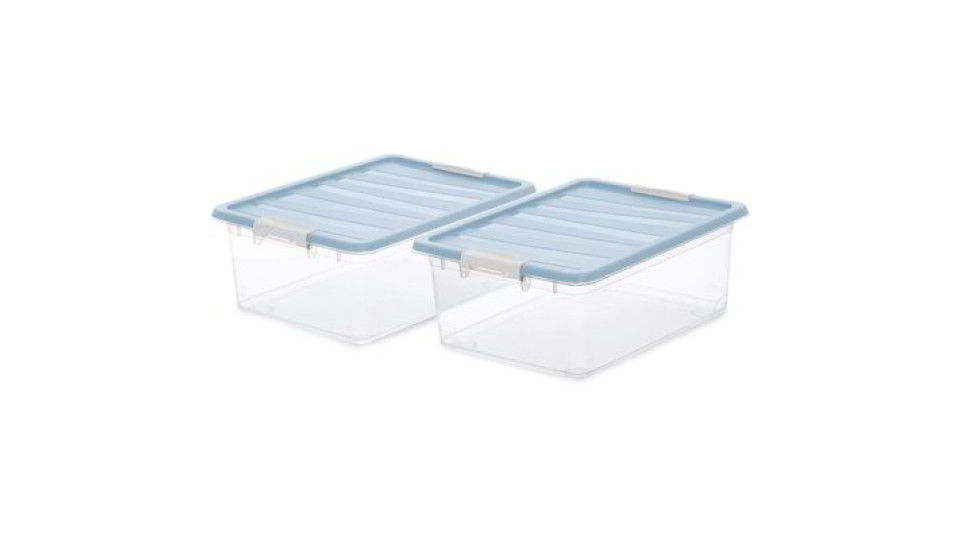 Set 2 contenitori in plastica 12 L