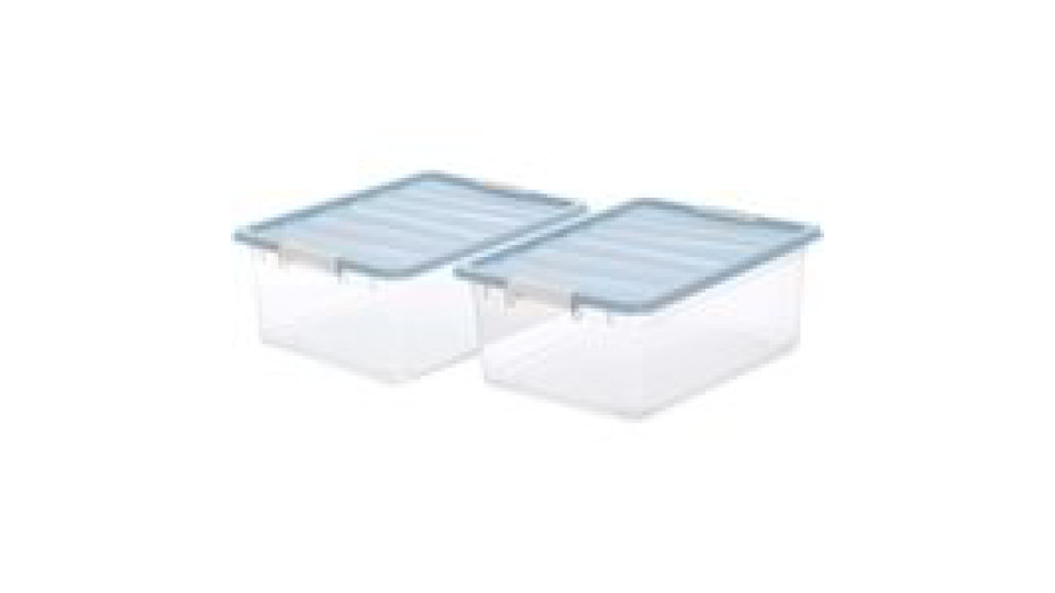 Set 2 contenitori in plastica 12 L