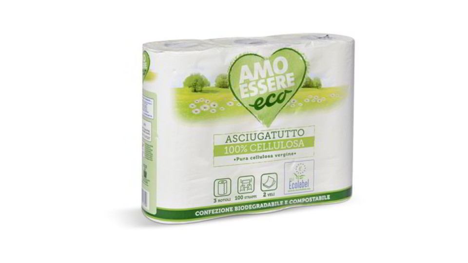 Rotolo asciugatutto 3 rotoli eco