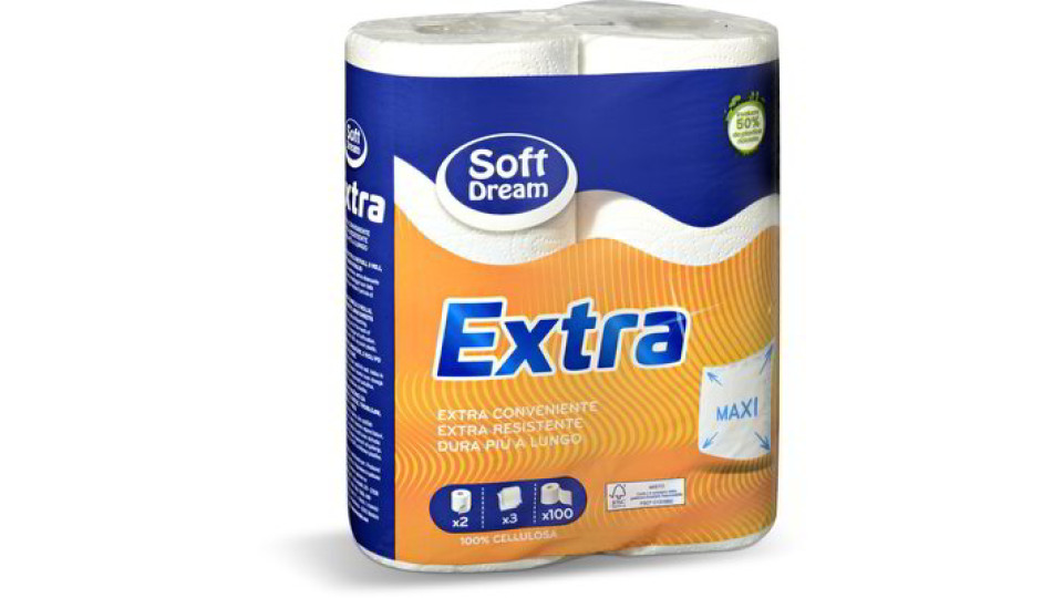 Rotolo asciugatutto extra resistente 2 rotoli
