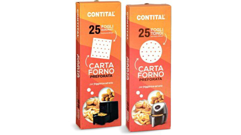 Carta forno preforata per friggitrice ad aria