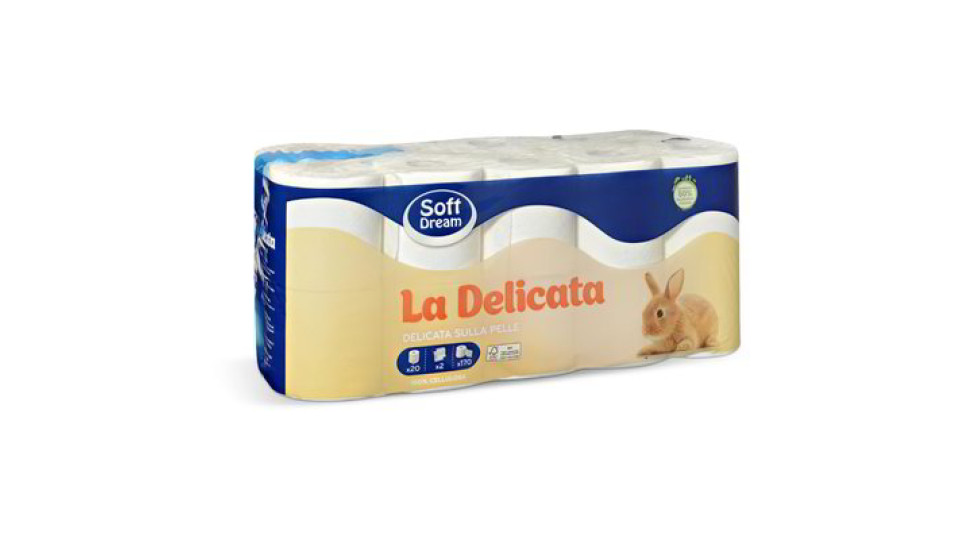 Carta igienica "La Delicata" 20 rotoli