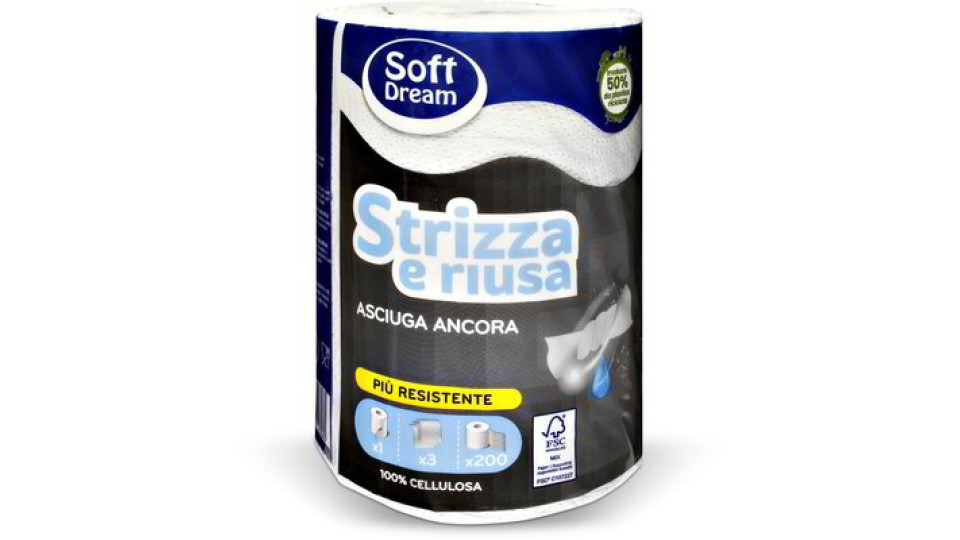 Rotolo asciugatutto riutilizzabile "Strizza e riusa"