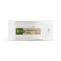 Bicchieri di plastica compostabile 80 pezzi 200 cc