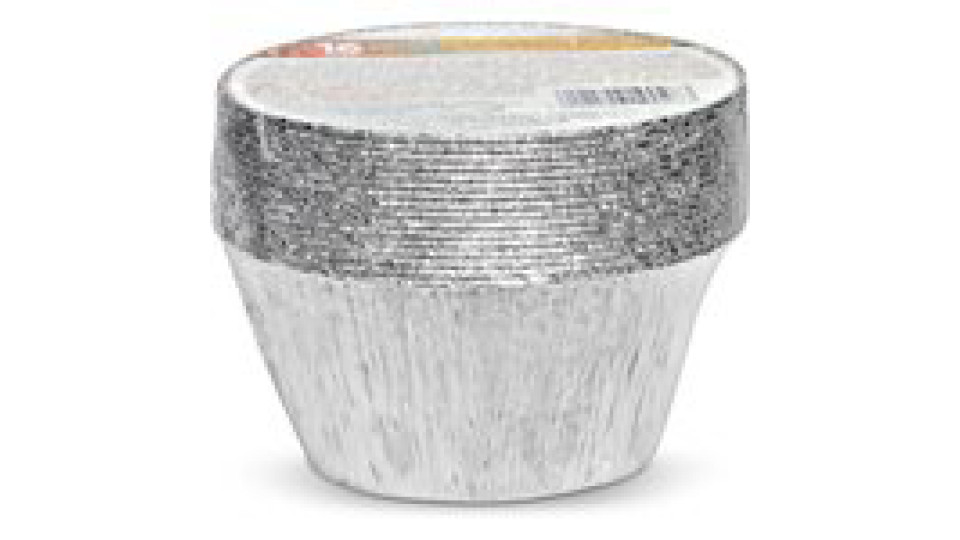 Contenitori in alluminio senza coperchio per creme caramel 16 pezzi