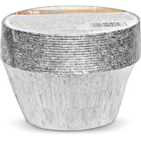 Contenitori in alluminio senza coperchio per creme caramel 16 pezzi