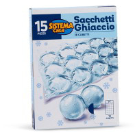 Sacchetti per cubetti di ghiaccio 15 pezzi