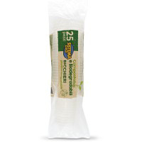 Bicchieri compostabili e biodegradabili 25 pezzi