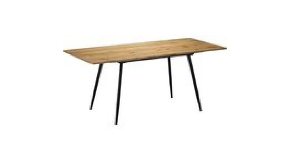 Tavolo rettangolare allungabile con ripiano in legno