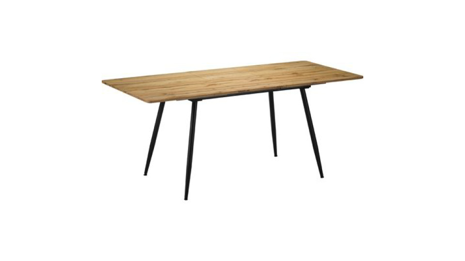 Tavolo rettangolare allungabile con ripiano in legno