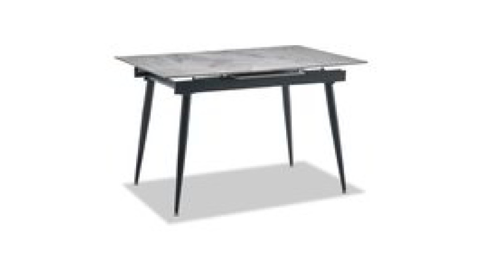Tavolo allungabile con piano effetto marmo