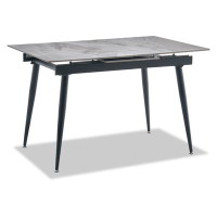 Tavolo allungabile con piano effetto marmo
