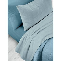 Completo letto matrimoniale "Cage" - Blu