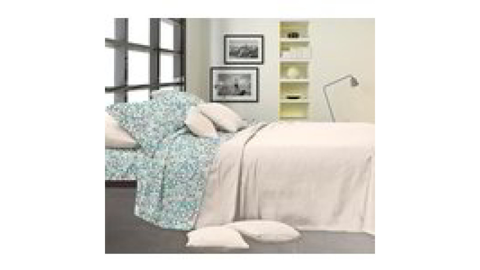 Completo letto matrimoniale in microfibra - Fantasia Fiori