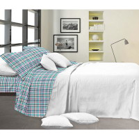 Completo letto matrimoniale in microfibra - Fantasia Geometrico