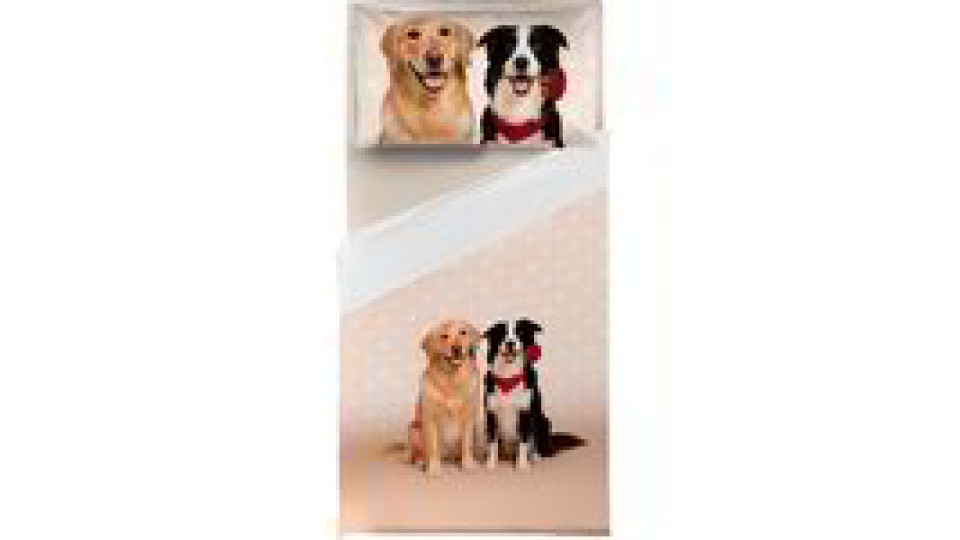 Completo letto singolo Cani