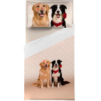 Completo letto singolo Cani