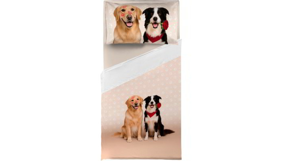 Completo letto singolo Cani