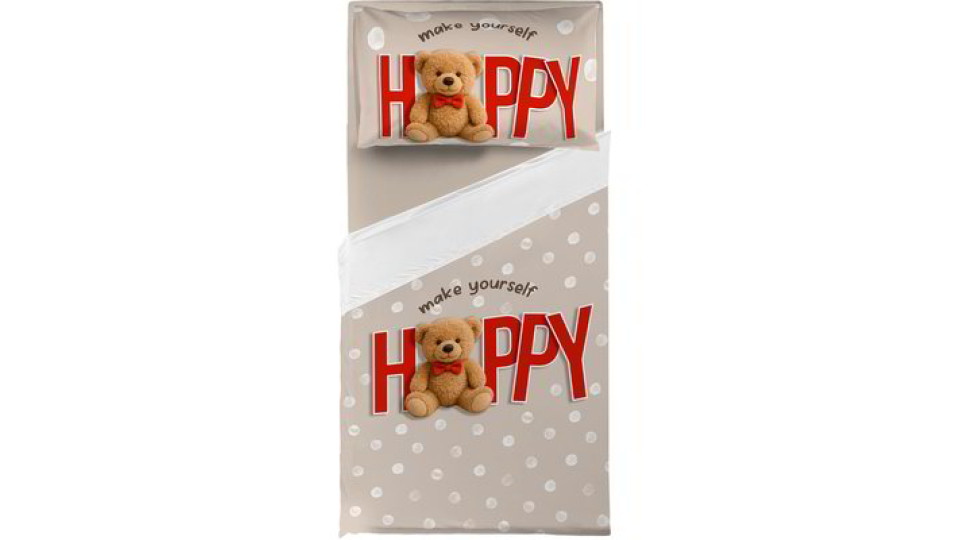 Completo letto singolo Happy Teddy