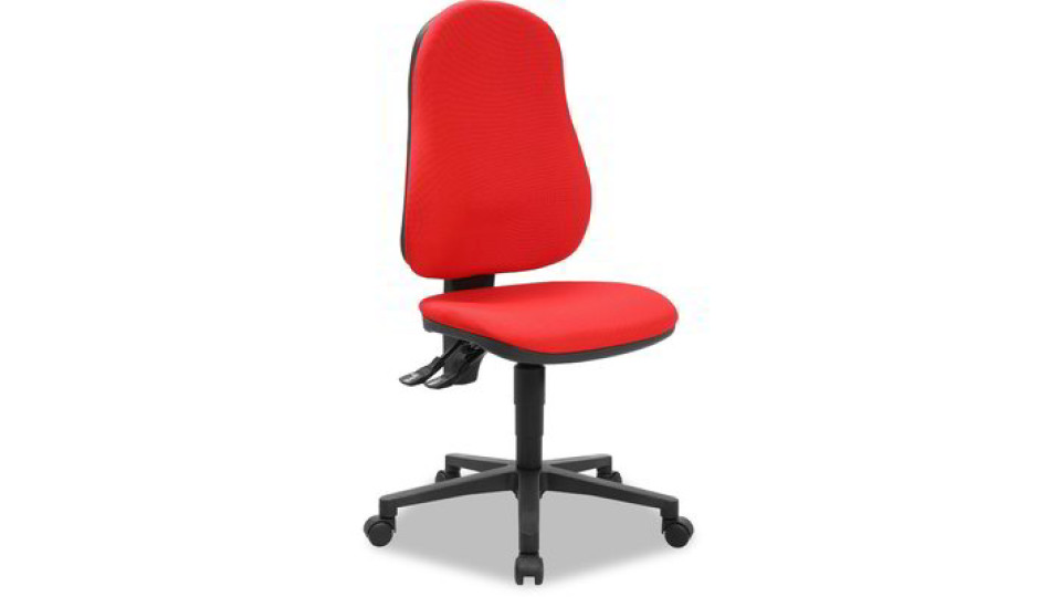 Sedia girevole Max Ergo rossa