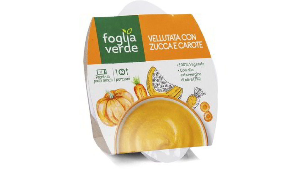 Vellutata con zucca e carote