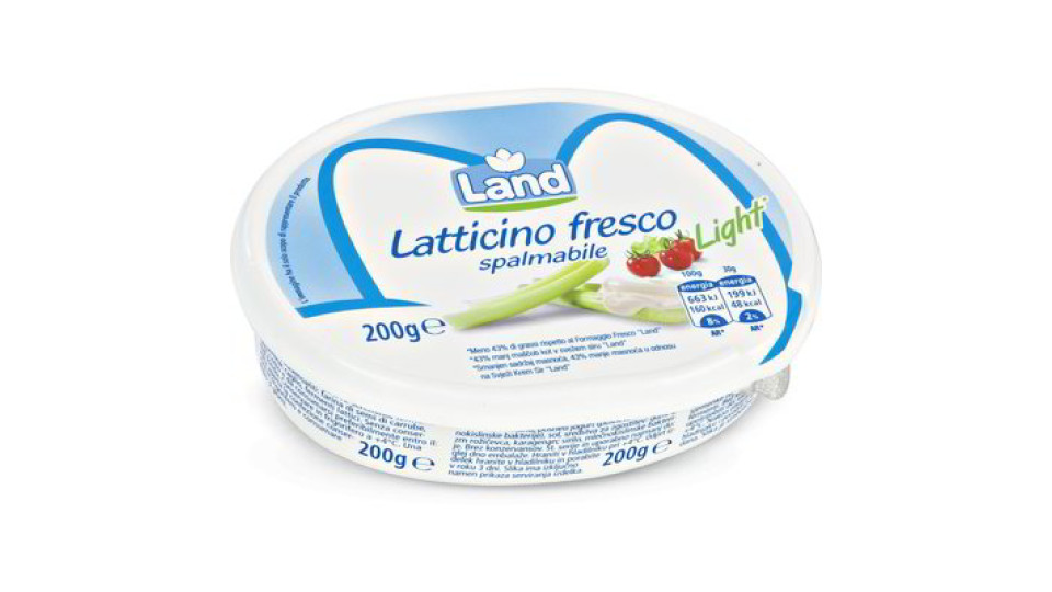 Formaggio latticino fresco spalmabile light*