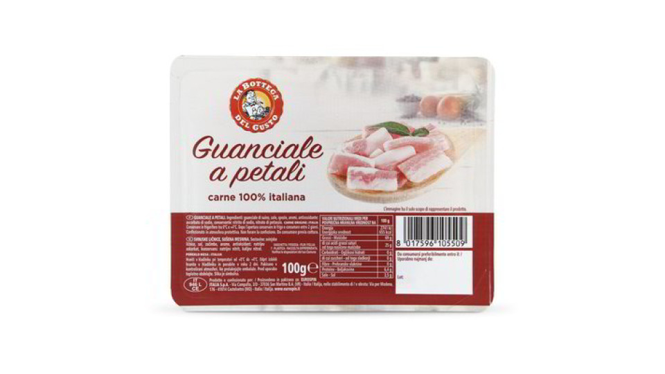 Guanciale a petali