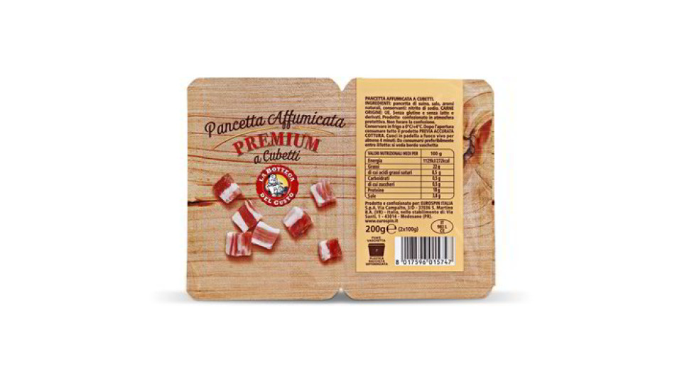 Pancetta affumicata a cubetti