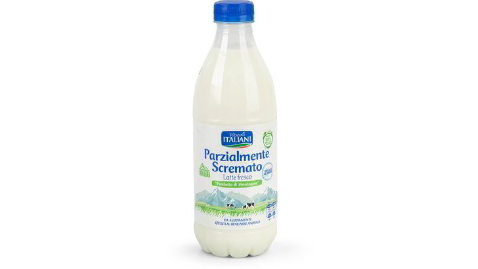 Latte fresco parzialmente scremato