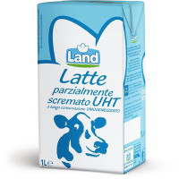 Latte parzialmente scremato UHT a lunga conservazione omogeneizzato