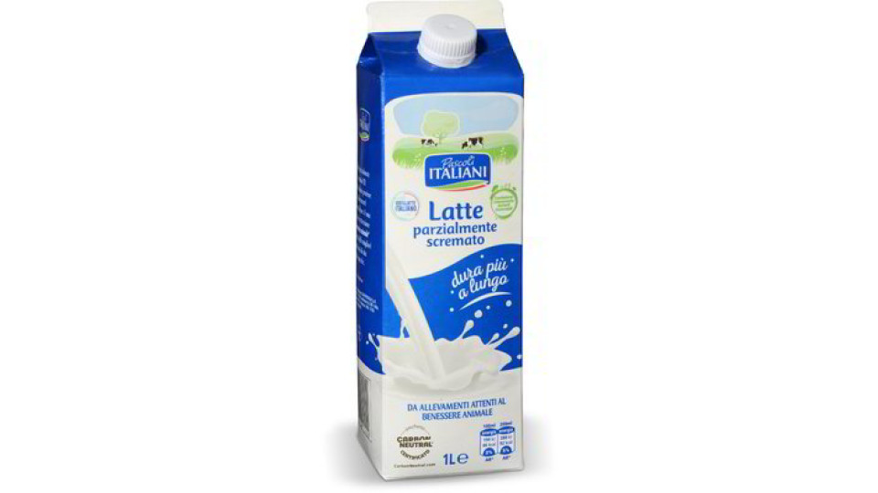 Latte parzialmente scremato fresco
