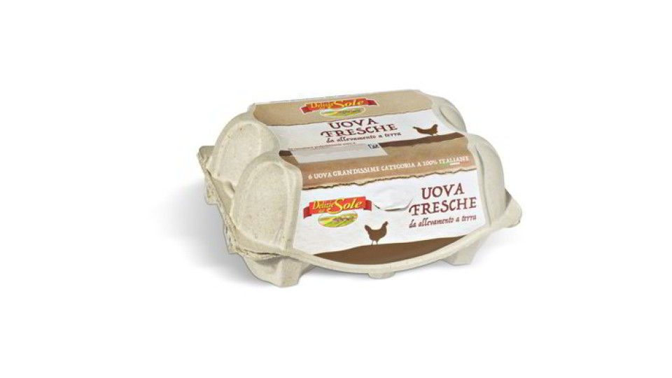 Uova fresche grandissime 6 pezzi