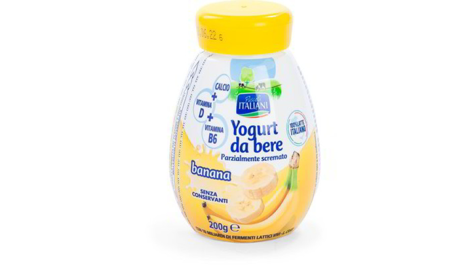 Yogurt da bere alla banana
