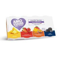 Yogurt magro alla frutta senza lattosio