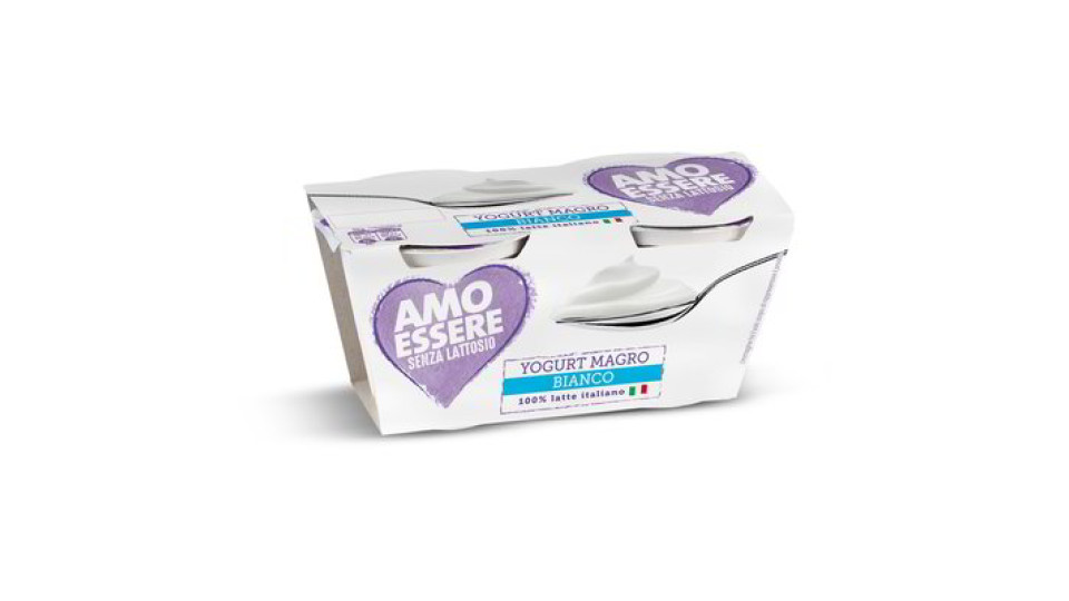 Yogurt magro bianco senza lattosio