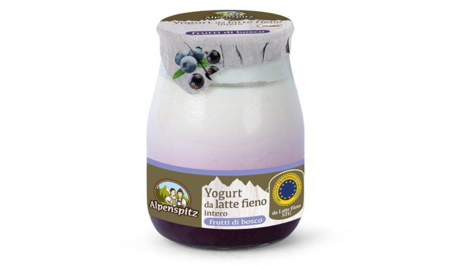 Yogurt intero da latte fieno ai frutti di bosco