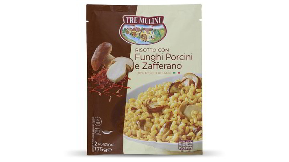 Risotto con porcini e zafferano