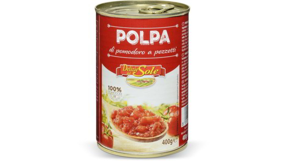 Polpa di pomodoro a pezzetti