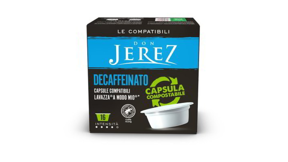 Capsule caffè decaffeinato compatibili con Lavazza "A MODO MIO" 16 pezzi